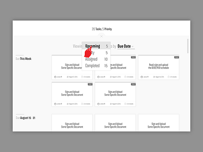 Task Priority Filtering Wireframes filtering priority list ux wireframes