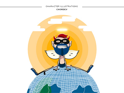 The God of Steal caught character doodle dribbble funny god graphic illustration stealing