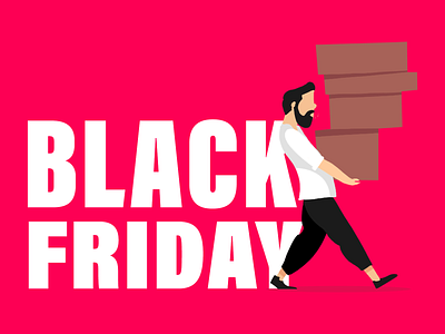 Blackfriday black friday blog header blog illustration character color design ecommerce flat illustration sale shopping