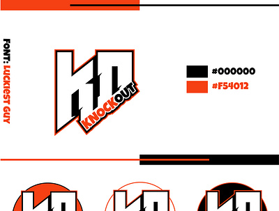 Knockout Esport Logo Design branding graphic design logo motion graphics ui