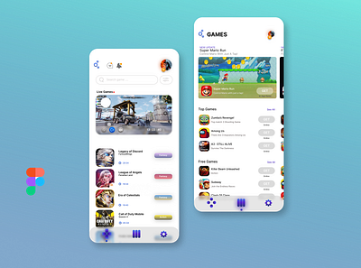 Game App Store 3d animation game gameapp ui ux