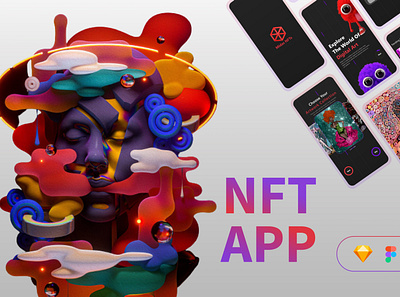 NFTs Market art graphic design nfts nftsart nftsmarket ui uidesign userdesign userinterface ux uxdesign