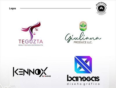 Andromeda's Logos branding design icon logo typography