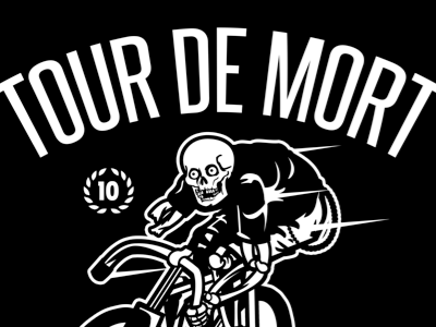 Tour de Mort bike cycling death race skeleton skull street wear