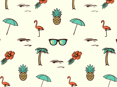 A piece of paradise beach floral pattern pineapple shades summer sun sunny