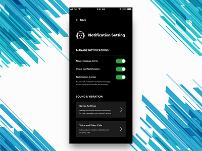 Notification Setting Design daily ui dailyui redesign settings page settings ui ui wechat redesign