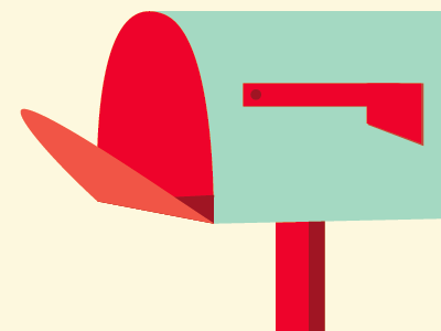 Mailbox design illustration intstructional poster