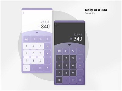 DailyUI #004 - Calculator adobe xd calculator dailyui design graphic design illustration minimalist productdesign ui uiux ux