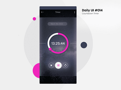 DailyUI #014 - Countdown Timer adobe xd adobexd dailyui design graphic design illustration ui userinterface ux