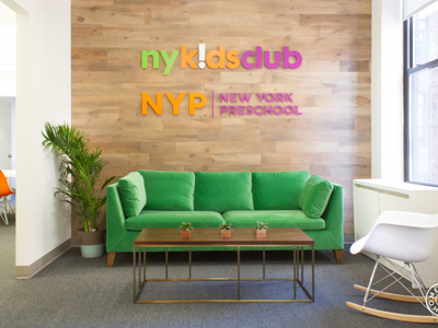 New York Kids Club office design brooklyn interior design interiors midcentury modern new york office