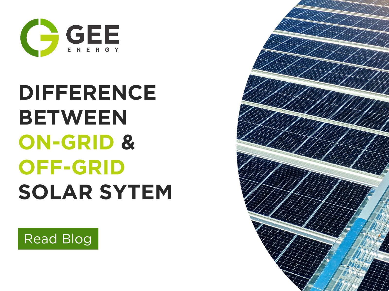 Difference Between On-grid And Off-grid Solar Power Systems By GEE ...