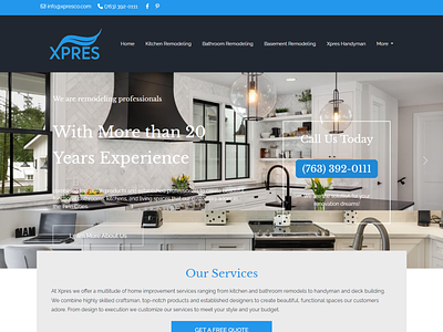 Landing page website