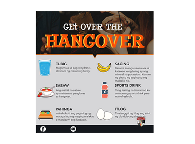 Get Over The HANGOVER! #TipsforDrunken infographics