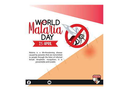 World Malaria Day! infographics vector