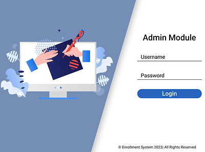 Enrollment System MockUp Design figma web design