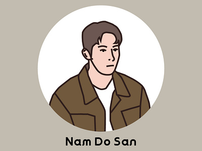 Nam Do San - Simple Vector Avatar [Korean Edition] adobe ilustrator art graphic design illustration korean nam do san vector