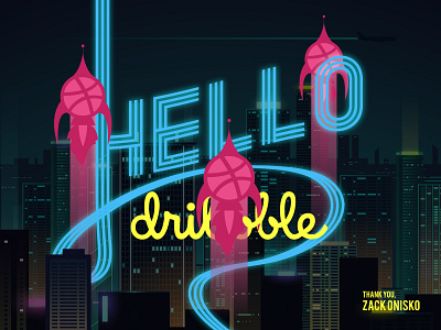 Debut debut debut shot debutshot first shot hello dribbble hello dribble thank you zack onisko