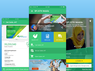 BPJSTK Mobile design mobile app ui ux