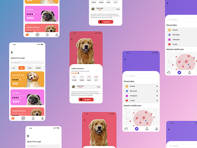 Pet App appdesign healthcareui petapp ui uidesign ux