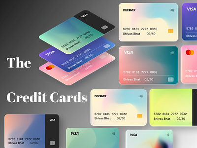 Credit Cards carddesign cards cardui creditcarddesign creditcardui fintech ui uidesign