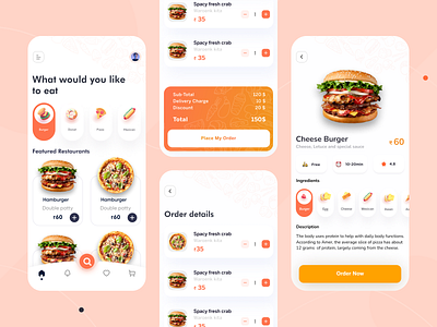 Food Delivery App UI Design by valora infotech on Dribbble