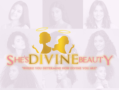 She's Divine Beauty Logo Design branding design logo logo design typography vector