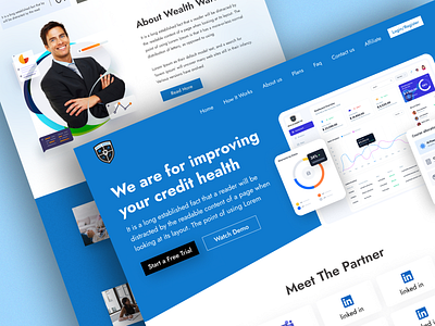 Credit Repair Website with Landing page