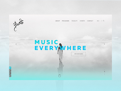 BURNS | Website concept art calligraphy concept design graphicdesign music piano project web website