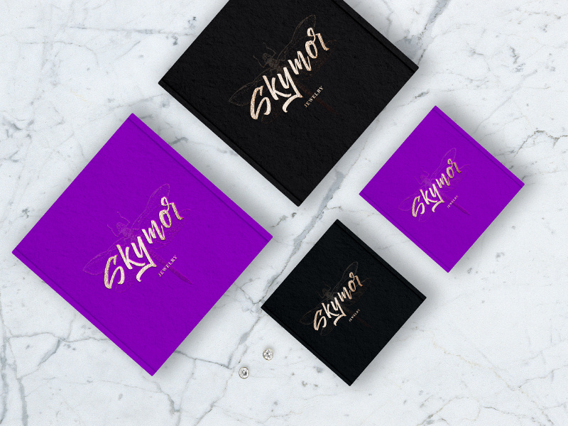 SKYMOR JEWELRY BRANDING jewelry print identity brand branding lettering graphicdesign logo design