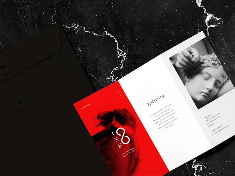 Infinity exhibitions identity gallery art edition brand branding graphicdesign logo design