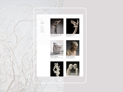 INFINITY #2 art design gallery minimal project tablet ui web