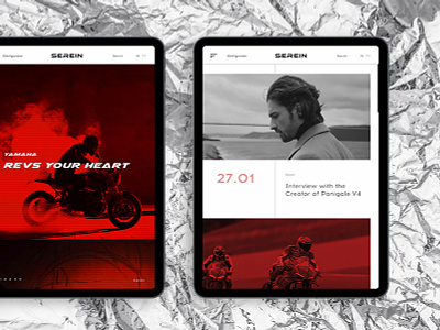 Serein #3 brand clean concept design moto project tablet ui web