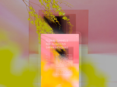 ENOI artist behance clean concept design exhibition magazine minimal project tablet ui web