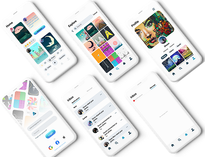 Art Forum app design figma illustration ui ux