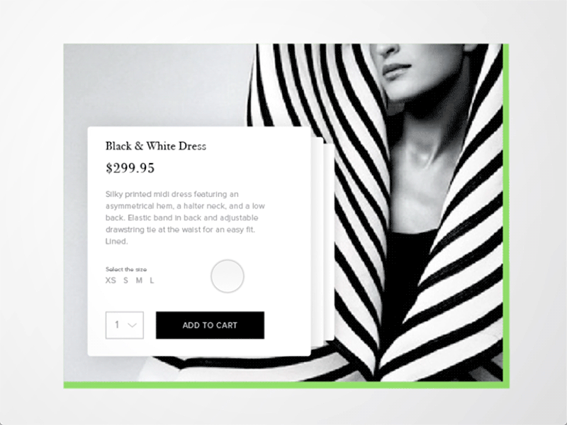 Online shop's swipe(able) experience cards fashion layers motion online shop shopping cart stack swipe ui ux window