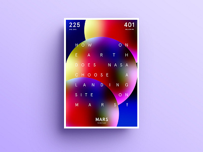 Mars - poster design color colour form mars poster type typography