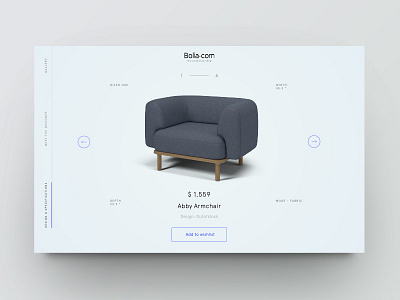Product showcase vol.1 clean design ecommerce furniture minimal product ui web website