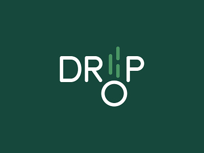 Drop Typo Logo Concept drop typo logo concept simple typo logo