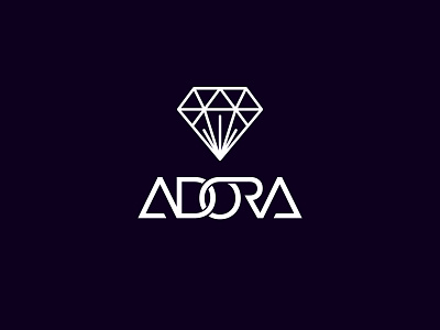 Diamond Logo Concept diamond diamond logo concept simple typography