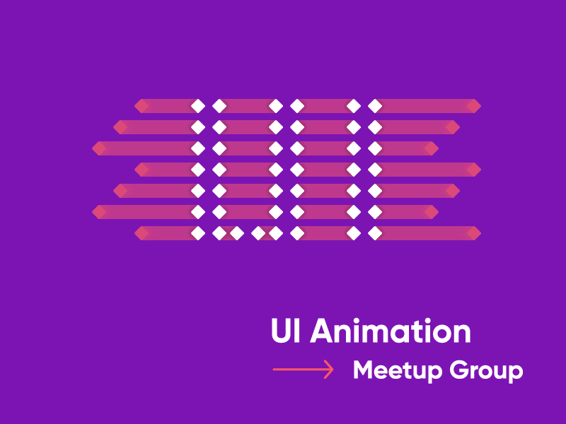 UI Animation Meetup Group animation connect design gif illustration meet up motion network type typogaphy ui