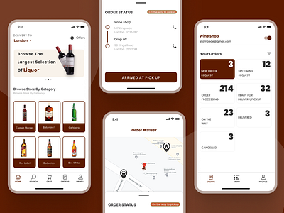 Liquor Delivery App Design app design app ui behance daily design daily ux design designers dribbble figma graphic design mobile ui ui ui bucket ui design ui designer ui trends uiux uiux design ux design ux designer