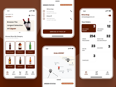 Liquor Delivery App Design