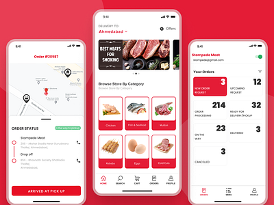 Online Meat Delivery App Design