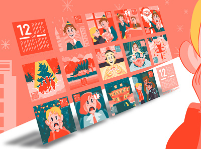 NakedMobile: 12 Days Of Christmas Social Campaign branding design graphic design illustration logo typography