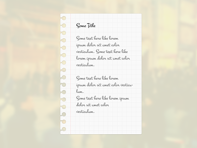 Paper effect line note notebook paper paragraph square text