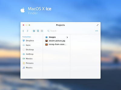 MacOSX Ice app apple application concept finder ios7 macos macosx redesign search window