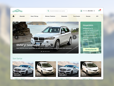 Social Network for Vehicles [Homepage Design]