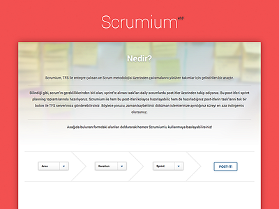 Scrumium Landing Page