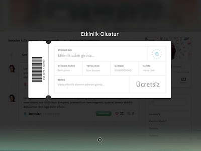 Add Event Box [Lightbox] activity add barcode custom event form lightbox ticket upload