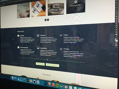What We Do area background big design do icons list parallax section we what